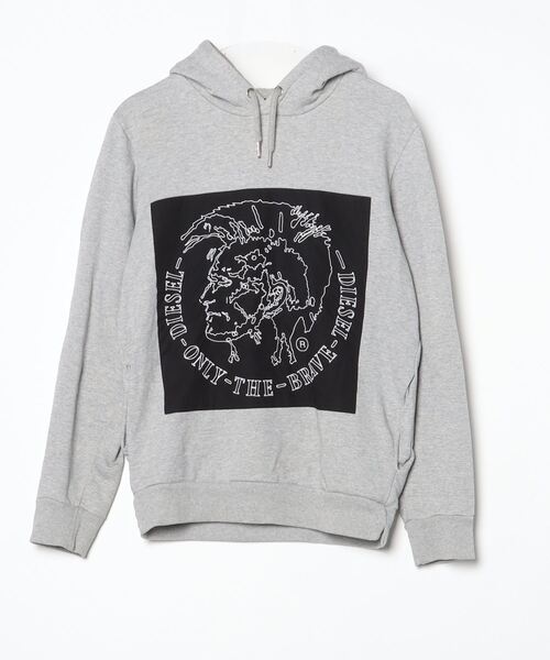 DIESEL（ディーゼル） プルオーバーパーカー X-SMALL グレー メンズ