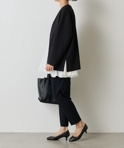 BEARDSLEY（ビアズリー） ノーカラージャケット FREE ネイビー