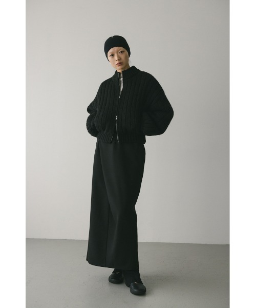 STYLEMIXER（スタイルミキサー） カーディガン パッファーニットジップ