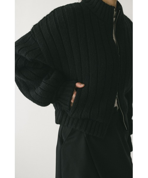 STYLEMIXER（スタイルミキサー） カーディガン パッファーニットジップ