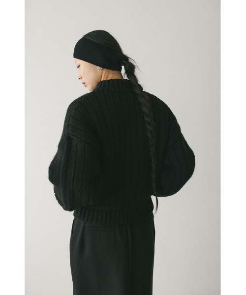 STYLEMIXER（スタイルミキサー） カーディガン パッファーニットジップ