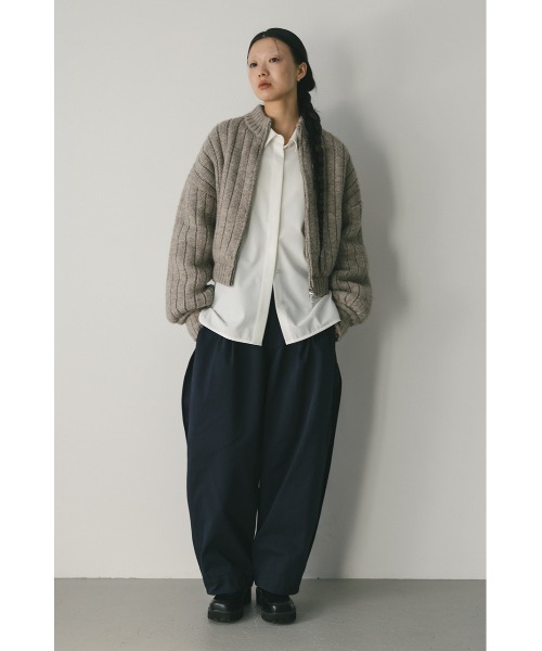 STYLEMIXER（スタイルミキサー） カーディガン パッファーニットジップ