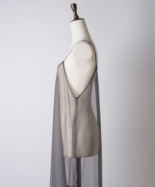 「LA BELLE ETUDE」 キャミソールワンピース 0 チャコールグレー レディース_画像8