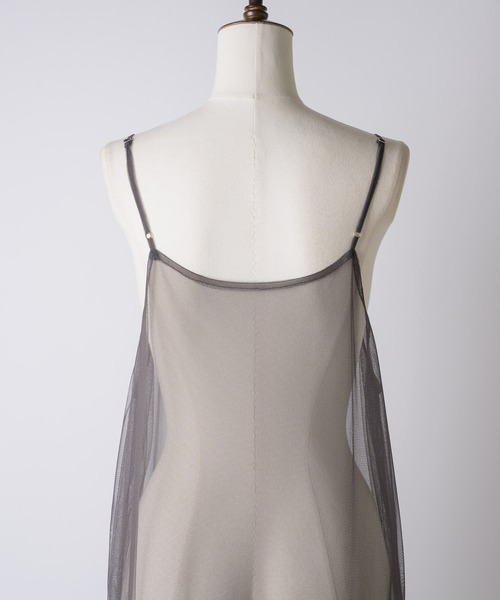 「LA BELLE ETUDE」 キャミソールワンピース 0 チャコールグレー レディース_画像9