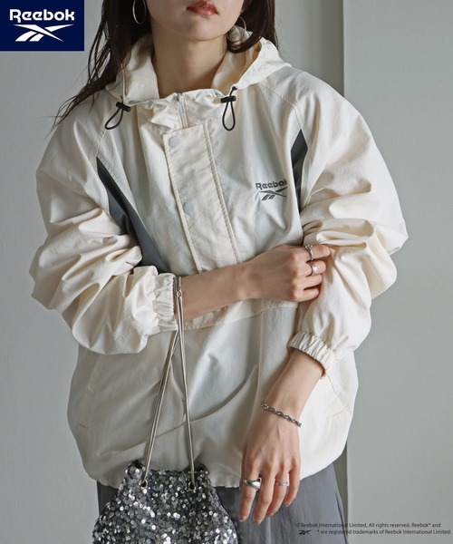 COURO」 「Reebok」ナイロンブルゾン M アイボリー レディース Reebok