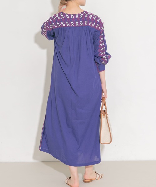 sara mallika（サラ マリカ） 長袖ワンピース - ホワイト レディース