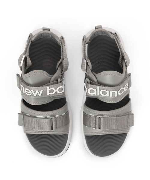 「New Balance」 サンダル 23.0cm グレー メンズ_画像6