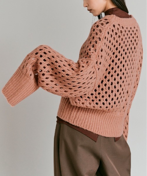 「W:Huku」 長袖ニット FREE ライトグレー レディース_画像3