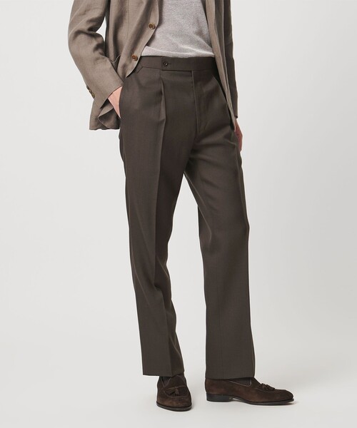 UNITED ARROWS １プリーツ パンツ 2WAYストレッチ スラックス UNITED ARROWS（ユナイテッドアローズ） スラックス サイド