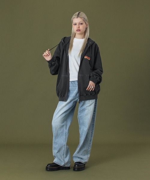 「XLARGE」 ジップアップパーカー M パープル メンズの画像