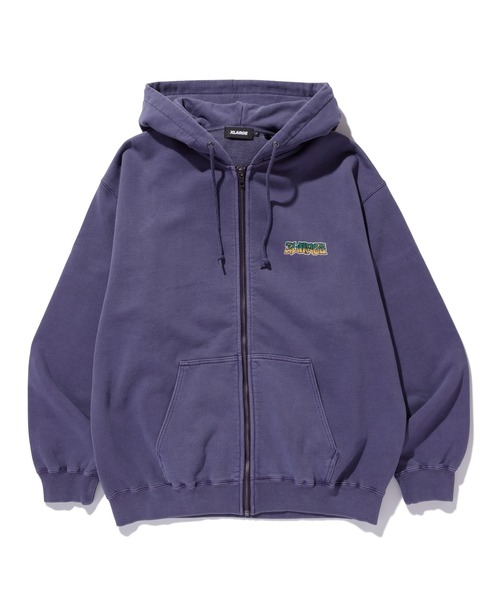 「XLARGE」 ジップアップパーカー M パープル メンズの画像