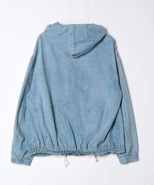 「alternative」 ジップアップパーカー M ブルー レディース_画像2