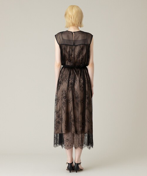 「LOULOU WILLOUGHBY」 半袖ワンピース 1 ブラック レディース_画像5