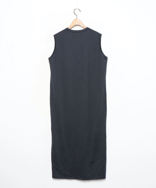 「ATON」 ノースリーブワンピース ONE SIZE ネイビー レディース_画像2