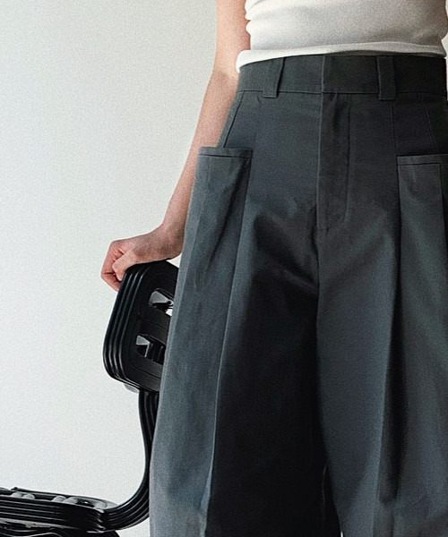 「chuclla」 パンツ L ダークグレー レディース_画像4
