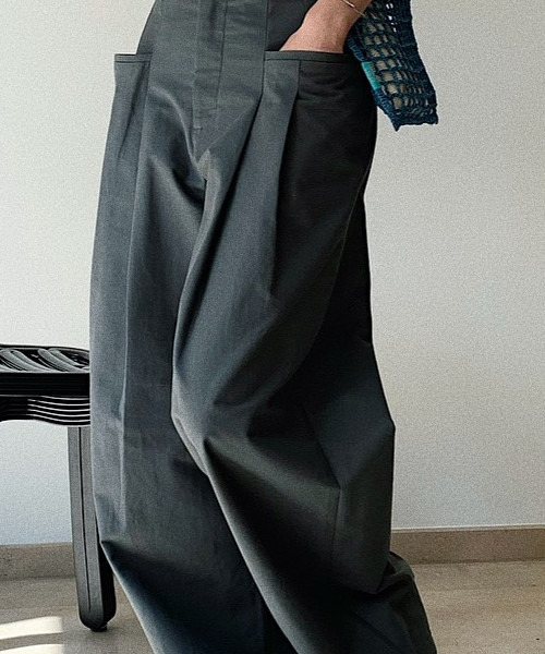 「chuclla」 パンツ L ダークグレー レディース_画像5