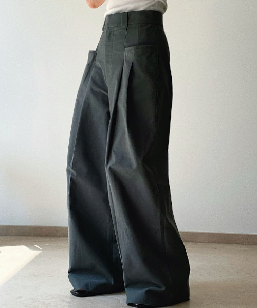 「chuclla」 パンツ L ダークグレー レディース_画像7