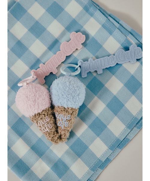 gelato pique（ジェラートピケ） キーケース 「cafe」アイスチャーム