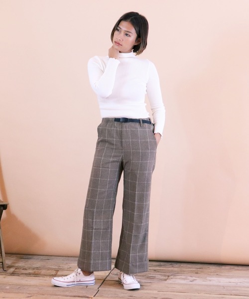 人気SALE パンツ DOUBLE MACKIN WIDE PANTS GLP-19F013 ZOZOTOWN PayPayモール店 - 通販 - PayPayモール WOOL BLEND 通販在庫