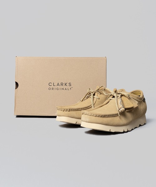 シューズ モカシン デッキシューズ 【 CLARKS / クラークス 】 Wallabee GTX メンズワラビーゴアテックス　防水 CLARKS クラークス Wallabee GTX MALIBU，アートカイブス