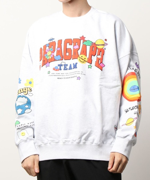 スウェット Paragraph/パラグラフ/ハッピーロゴプルオーバースウェット/Happy Logo Sweat/PARAGRAPH_NO.43|ZOZOTOWN PayPayモール店|05