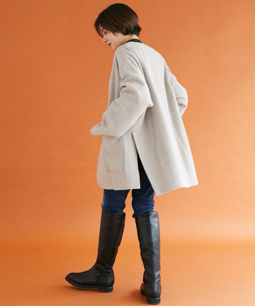 DOUX ARCHIVES ジャケット ノーカラージャケット Vネックノー