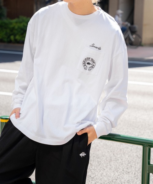 BRONZE AGE tシャツ / ホースシューモチーフ ロングスリーブTシャツ 