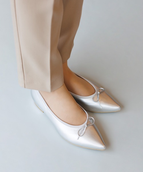 HIMIKO バレエシューズ パンプス 「Made in Japan」ポインテッドトゥ