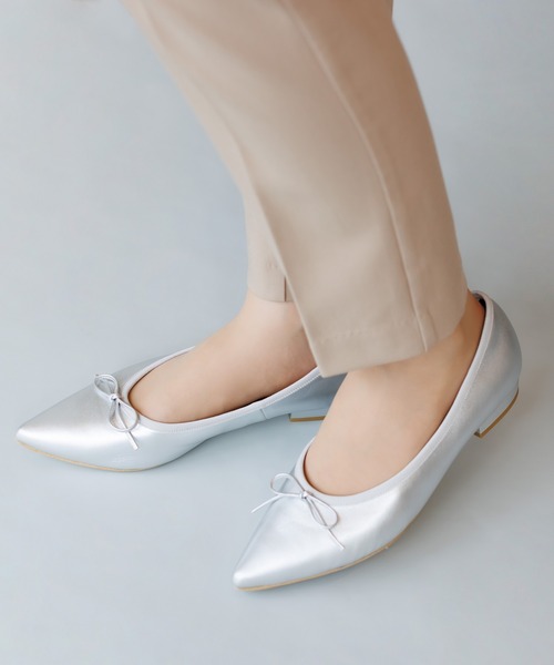 HIMIKO バレエシューズ パンプス 「Made in Japan」ポインテッドトゥ