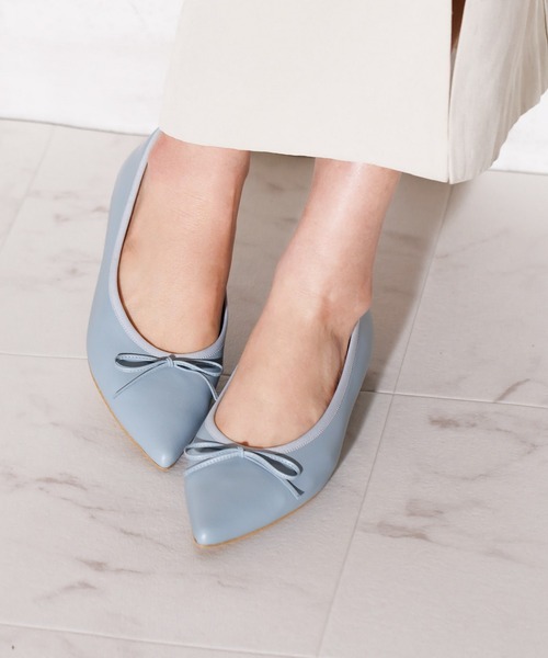 HIMIKO バレエシューズ パンプス 「Made in Japan」ポインテッドトゥ