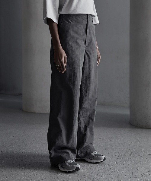 CALLNE パンツ 「CALLNE」Nylon Tech Easy Straight Pants