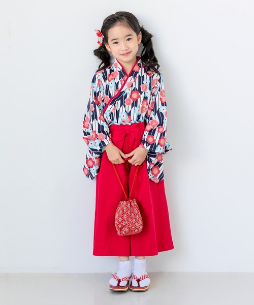 chil2 着物 女児袴 2点セット キッズ 子供 女の子 : ZOZOTOWN