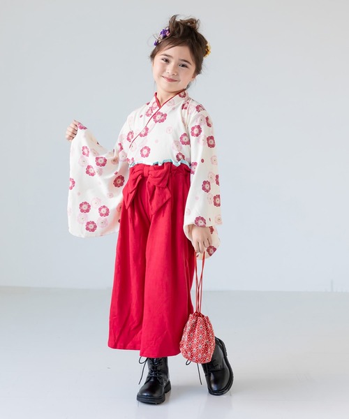 chil2 着物 女児袴 2点セット キッズ 子供 女の子 : ZOZOTOWN