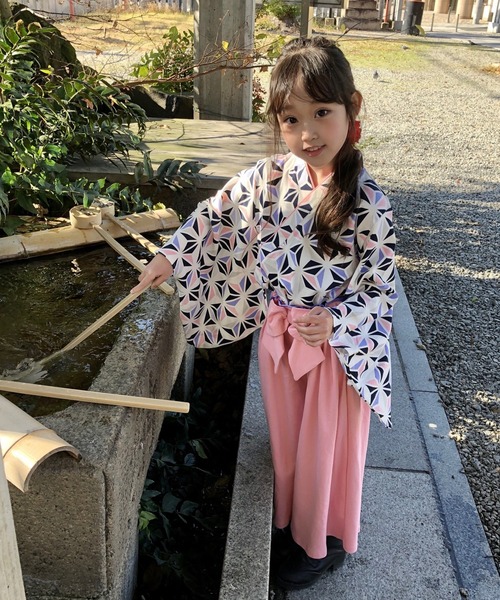 chil2 着物 女児袴 2点セット キッズ 子供 女の子 : ZOZOTOWN
