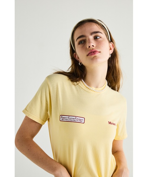 tシャツ PC CLASSIC WAPPEN TEE/クラシックワッペンTシャツ レディース PARROTT CANVAS】PC CLASSIC WAPPEN TEE/クラシックワッペンTシャツ