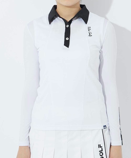 ブラウス シャツ 「FILA GOLF/フィラゴルフ」レディースノースリーブニットシャツ　ゴルフ レディース FILA GOLF ブラウス シャツ 「FILA GOLF/フィラゴルフ