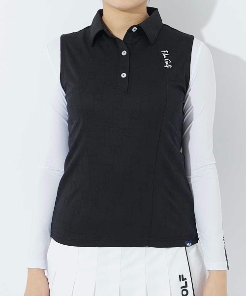 ブラウス シャツ 「FILA GOLF/フィラゴルフ」レディースノースリーブニットシャツ　ゴルフ レディース FILA GOLF ブラウス シャツ 「FILA GOLF/フィラゴルフ