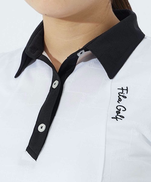 ブラウス シャツ 「FILA GOLF/フィラゴルフ」レディースノースリーブニットシャツ　ゴルフ レディース FILA GOLF ブラウス シャツ 「FILA GOLF/フィラゴルフ