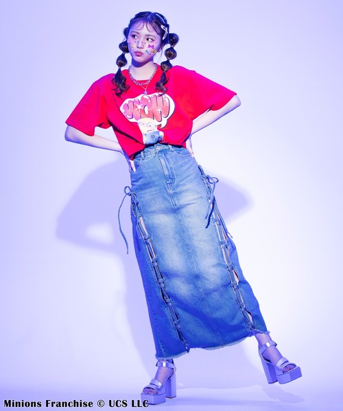 フォーギークスバイスパイラルガール 4GEEKs by SPIRALGIRL 【Minion/ミニオン/デイブ】3DアートTシャツ （ブラウン） フォーギークスバイスパイラルガール 4GEEKs by SPIRALGIRL