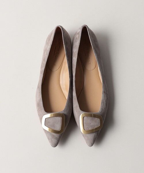 値下げ！新品⭐︎Odette e Odile オブリークバックル パンプス ODETTE E ODILE パンプス オブリークバックル フラット10