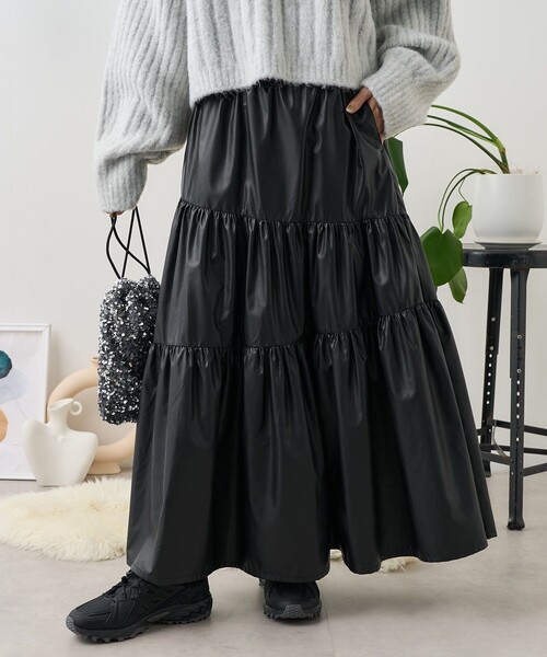 FREAK'S STORE（フリークスストア） スカート フェイクレザー アシメ