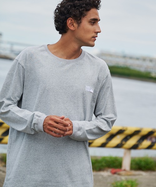 FIRST DOWN tシャツ ロゴ コットンジャージー ロングスリーブ T