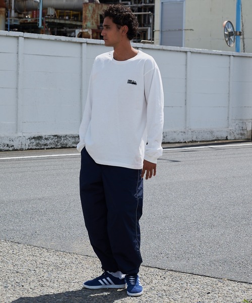 FIRST DOWN tシャツ ロゴ コットンジャージー ロングスリーブ T