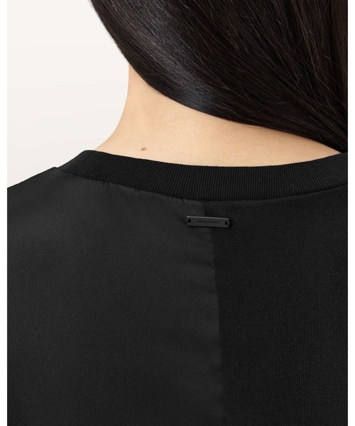 ALLSAINTS ワンピース LANA LACE TRIM MINI T-SHIRT DRESS