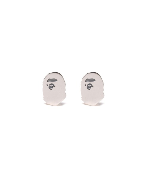 【 A BATHING APE】APE HEAD SILVER ピアス BAPE Silver Ape Head Earrings A Bathing Ape
