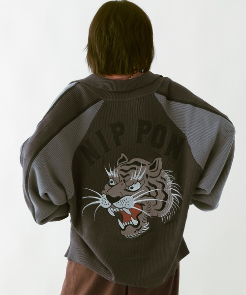 【TASTE by Knit】Knit embroidery sukajan TASTE by Knit】Knit embroidery sukajan（スカジャン）｜TASTE