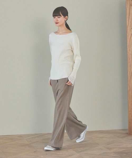 パンツ ウエストフックワイドパンツ / 148693 レディース | LAKOLE | 18