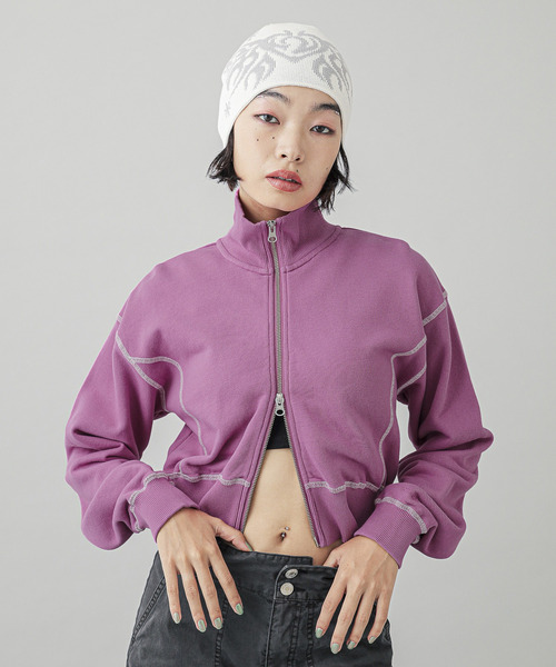 X-girl トレーナー X-girl エックスガール CIRCLE BACKGROUND FACE LOGO BIG SWEAT