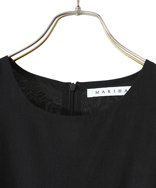MARIHA」 ノースリーブワンピース 38 ブラック レディース