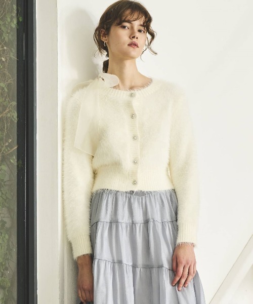 ★シュウ★エンジニアードガーメンツ　シャギー　2wayカーディガン ☆シュウ☆エンジニアードガーメンツ シャギー 2wayカーディガン